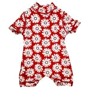 Mamas & Papas 3M Rashguard Baby Girl Bodysuit Retro Swimwear One-piece Swimsuit